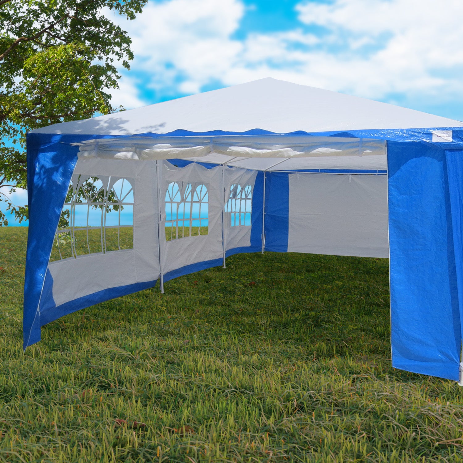Wallaroo 4x8 Outdoor Event Wedding Marquee Tent Blue 8
