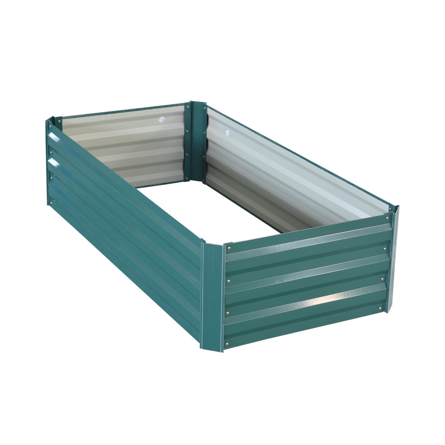 Wallaroo Garden Bed 120 x 60 x 30cm Galvanized Steel - Green 3