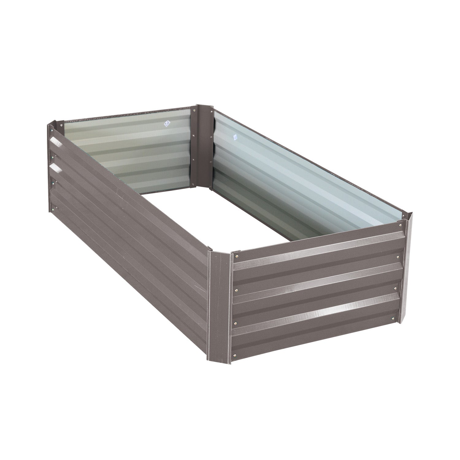 Wallaroo Garden Bed 120 x 60 x 30cm Galvanized Steel - Grey 3