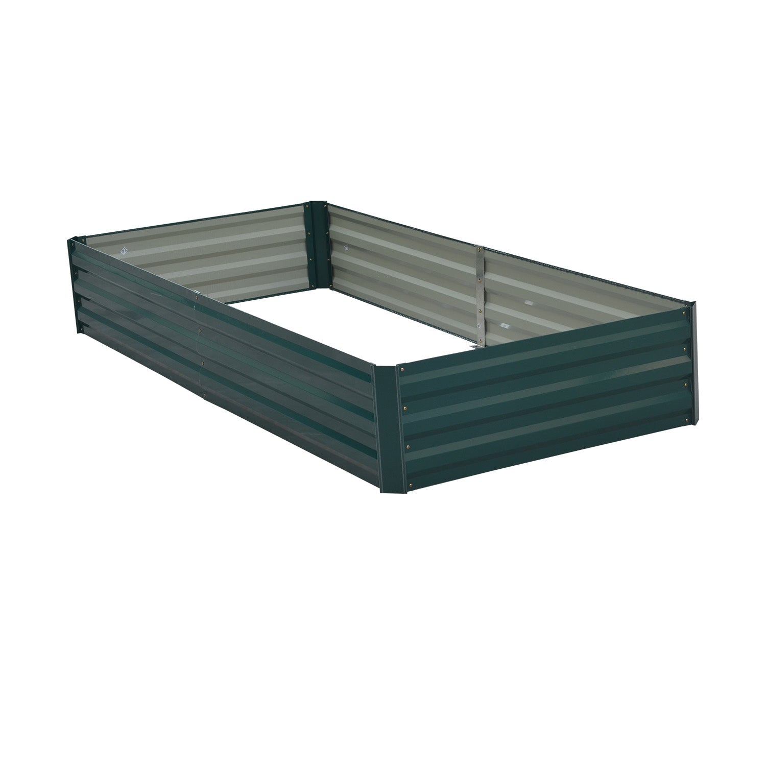 Wallaroo Garden Bed 210 x 90 x 30cm Galvanized Steel - Green 3