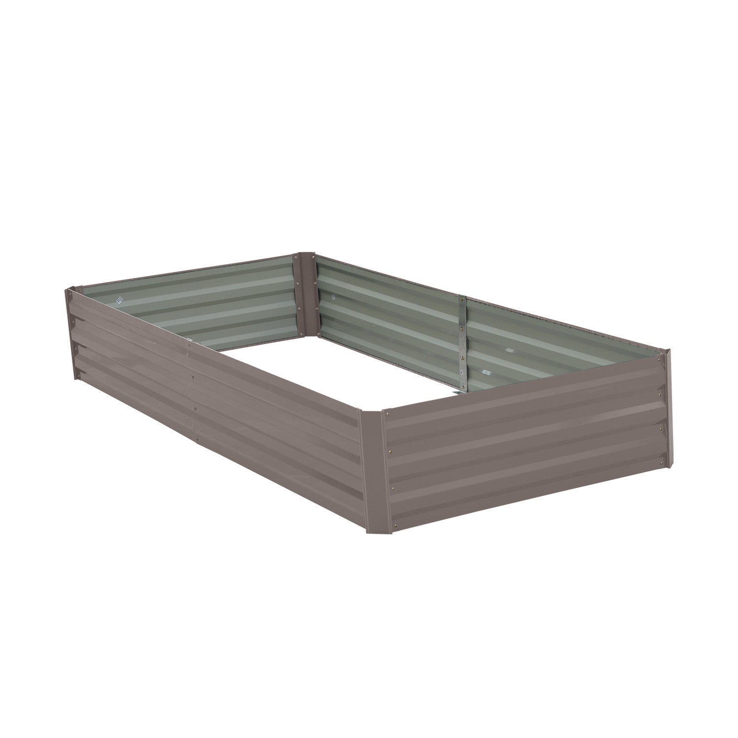 Wallaroo Garden Bed 210 x 90 x 30cm Galvanized Steel - Grey 3