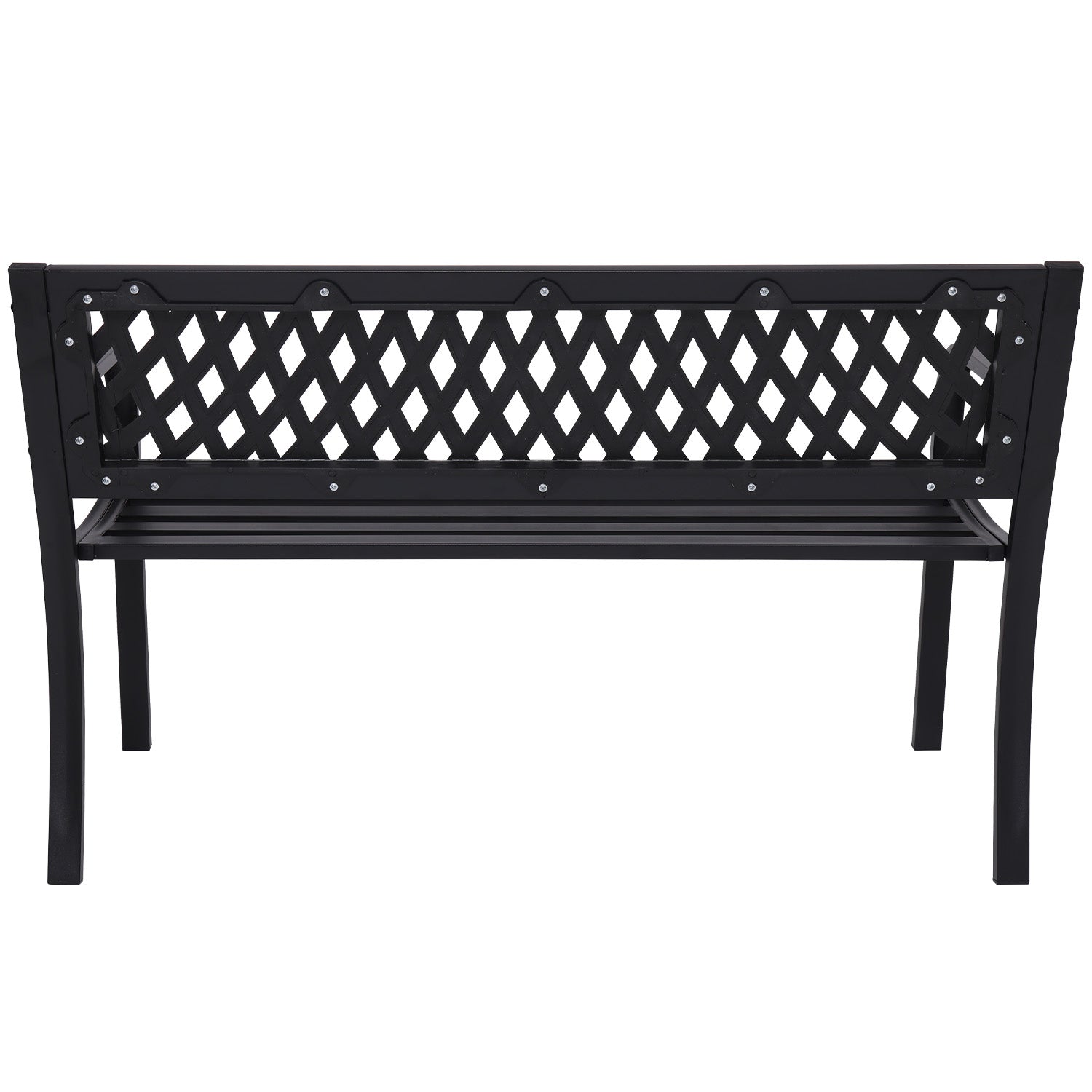Wallaroo Steel Outdoor Garden Bench - Lattice 4