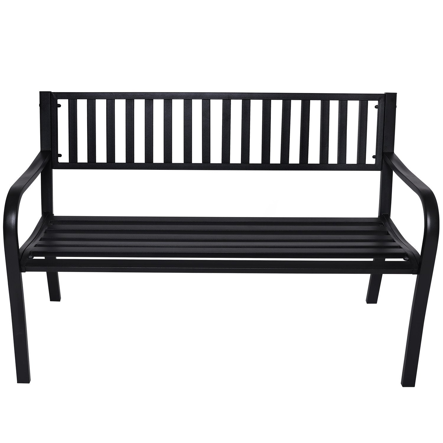 Wallaroo Steel Outdoor Garden Bench - Modern 3