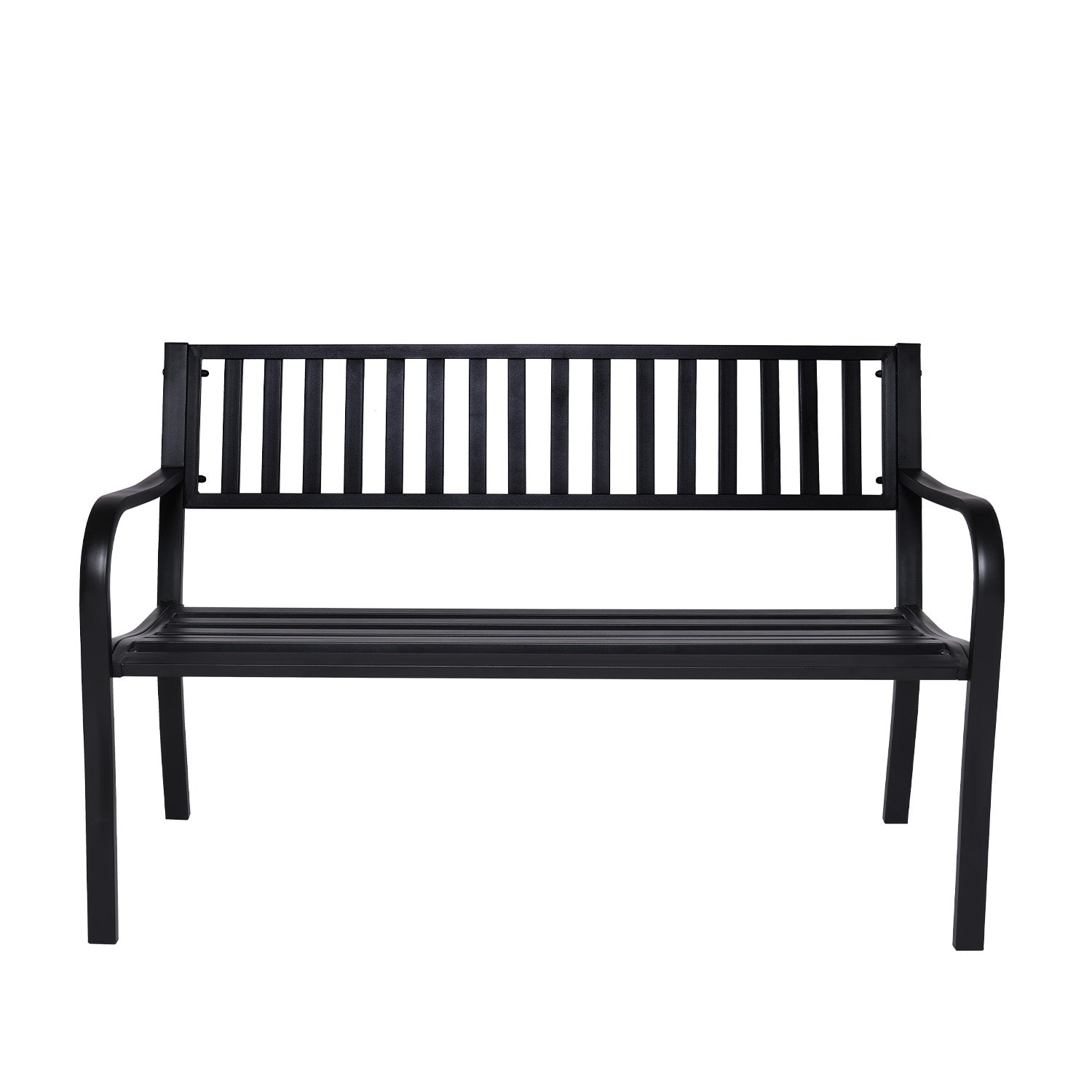 Wallaroo Steel Outdoor Garden Bench - Modern 6
