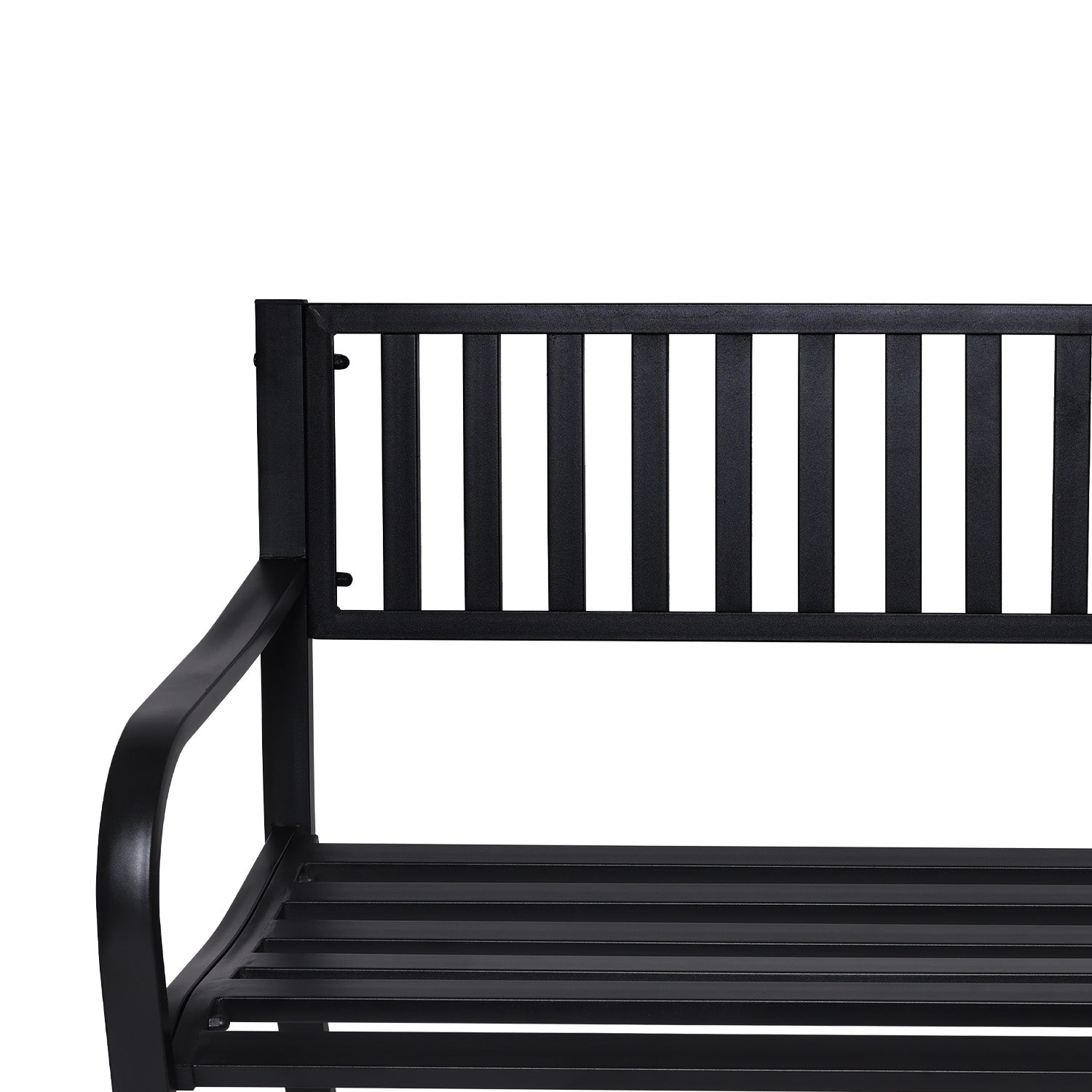 Wallaroo Steel Outdoor Garden Bench - Modern 7