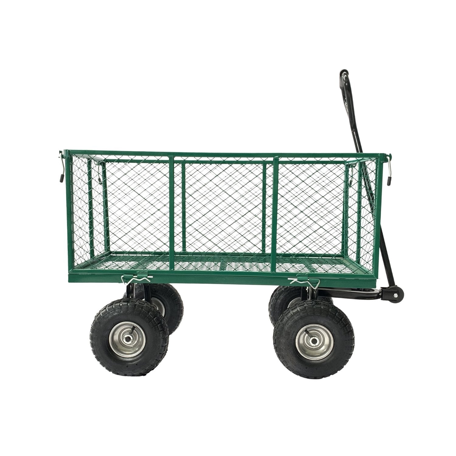 Wallaroo Steel Mesh Garden Trolley Cart - Green 3