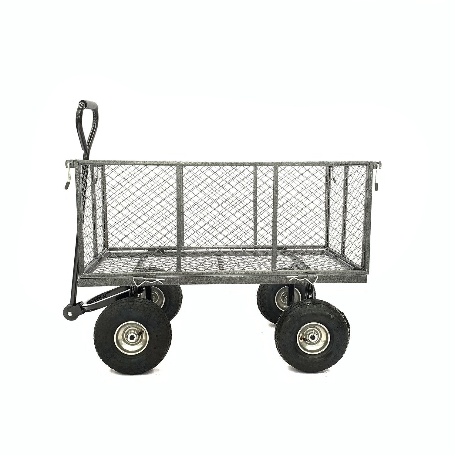 Wallaroo Steel Mesh Garden Trolley Cart - Hammer Grey 3
