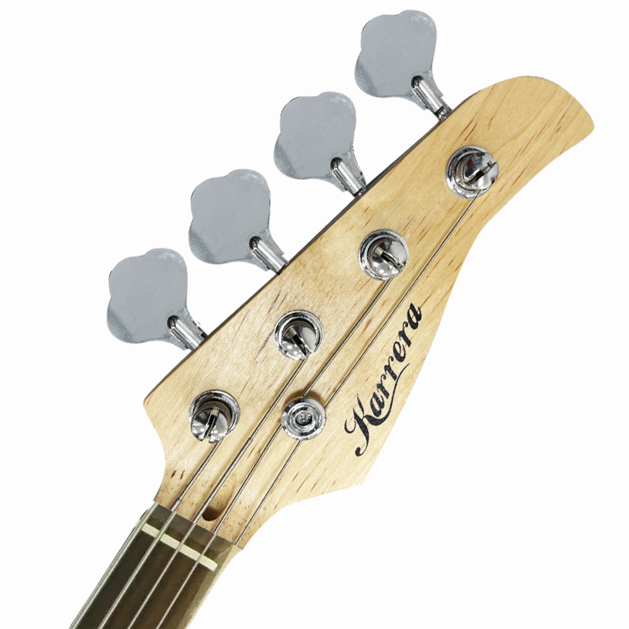 Karrera 39in Electric Guitar Bass Tuner Music 4-String Instrument Full Size Sunburst 3