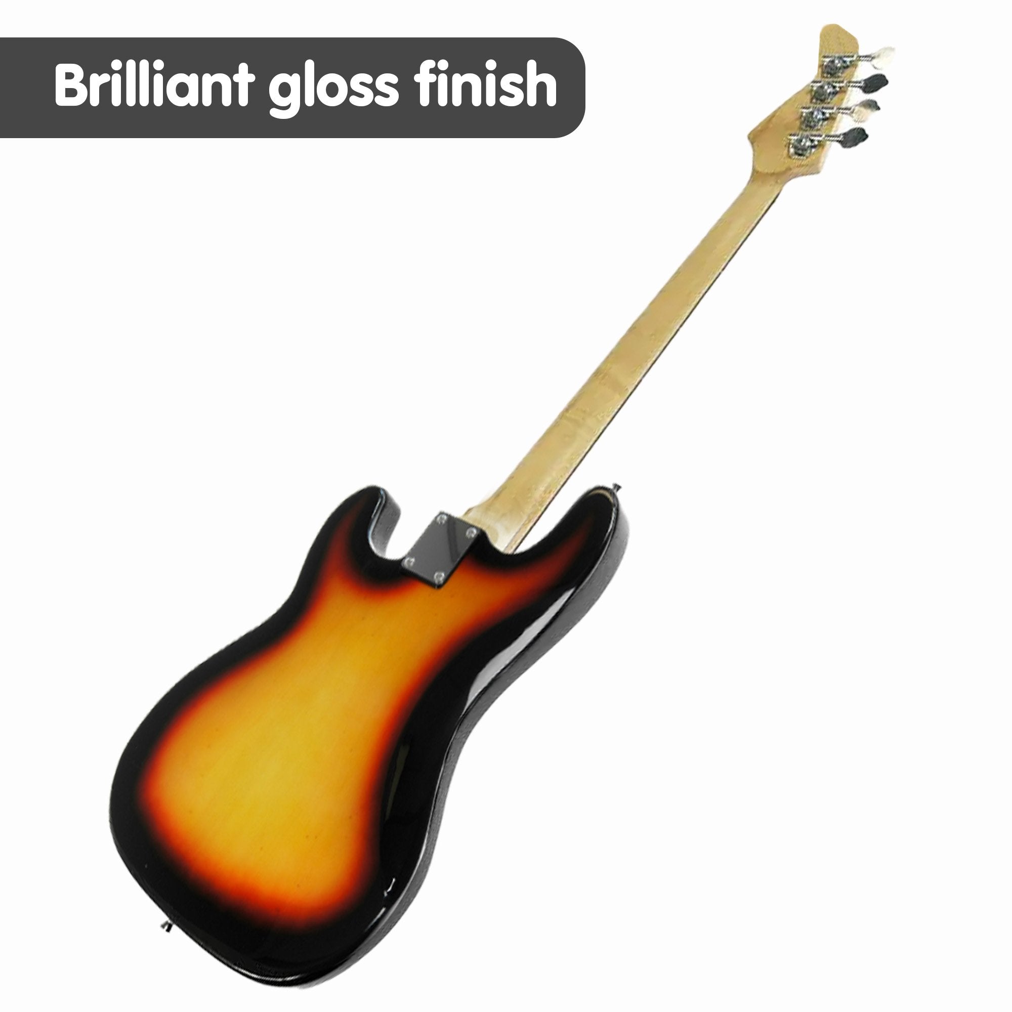 Karrera 39in Electric Guitar Bass Tuner Music 4-String Instrument Full Size Sunburst 4