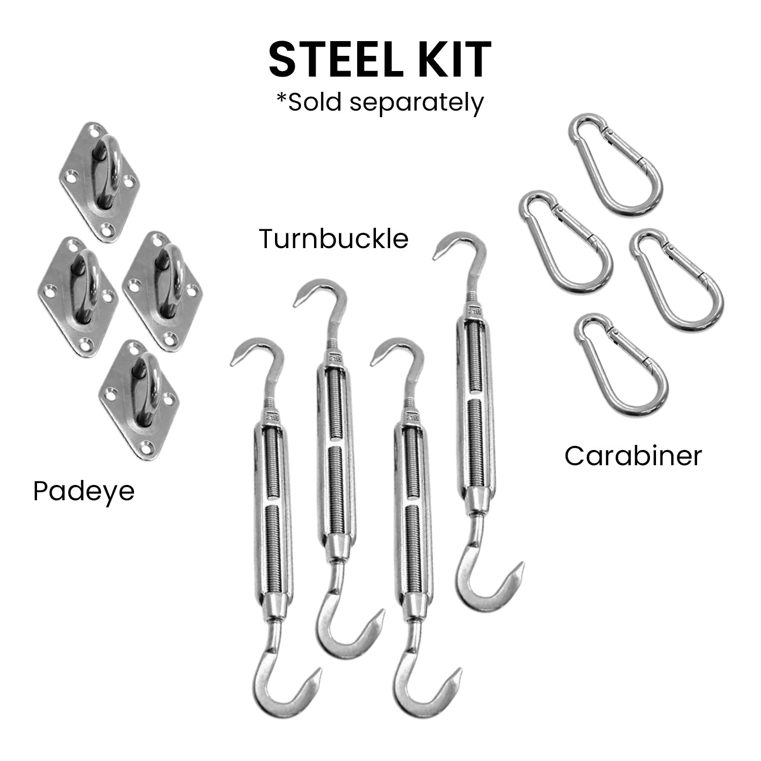 Wallaroo Outdoor Sun Shade Sail Canopy Grey Square 8 x 8M 5