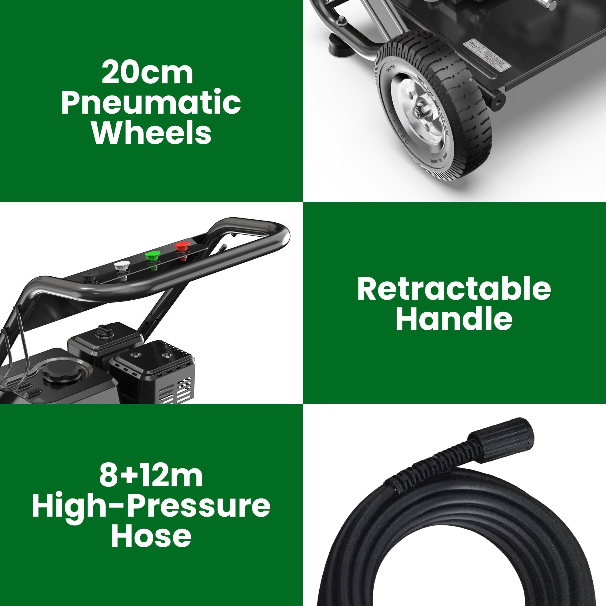 Kolner Lt-12a 7hp 2200psi Petrol Engine High Pressure Washer 7.5lpm 6