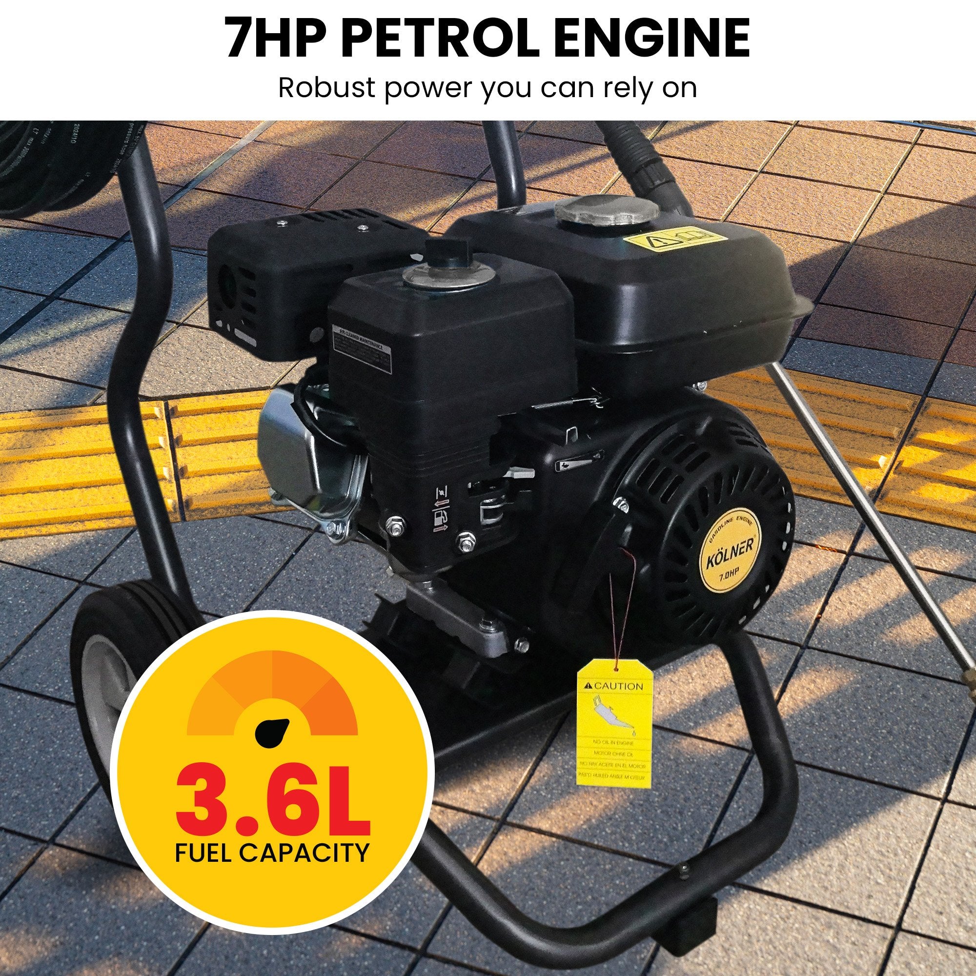 Kolner LT-712 High Pressure Washer 2200PSI 7.5LPM 9