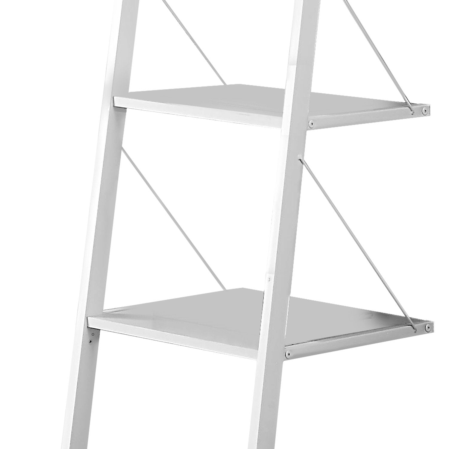 Sarantino Amelia 5-Tier Ladder Shelf in White 6