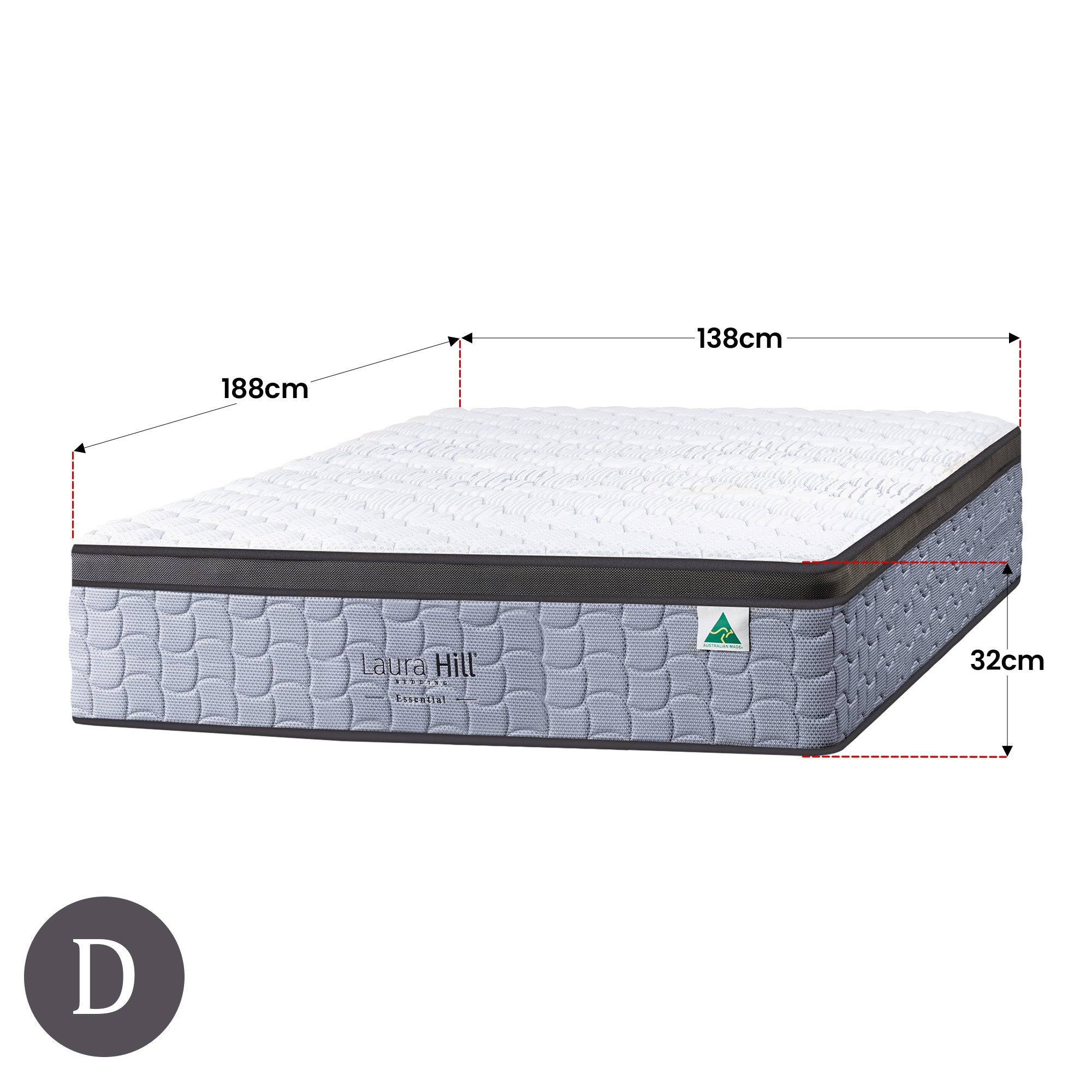 Laura Hill Essential Australian Made Double Premium Mattress 4