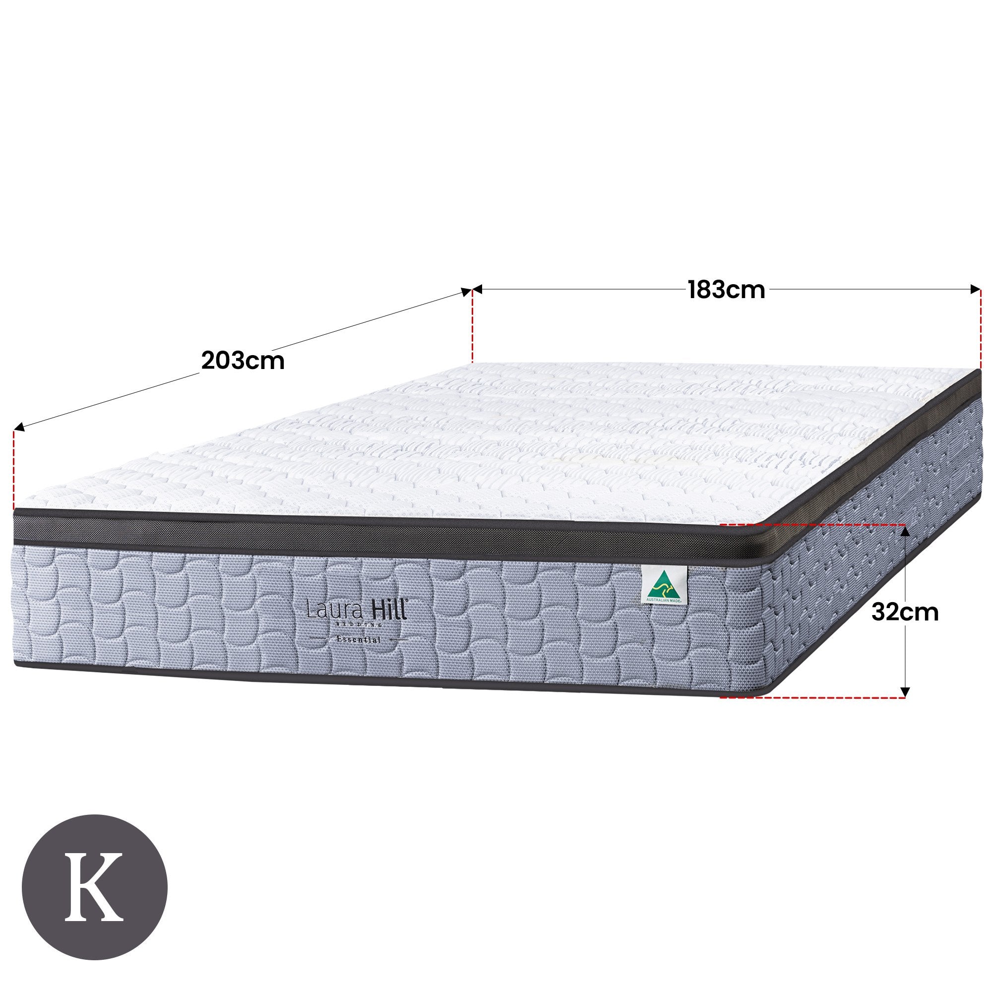 Laura Hill Essential Australian Made King Premium Mattress 3