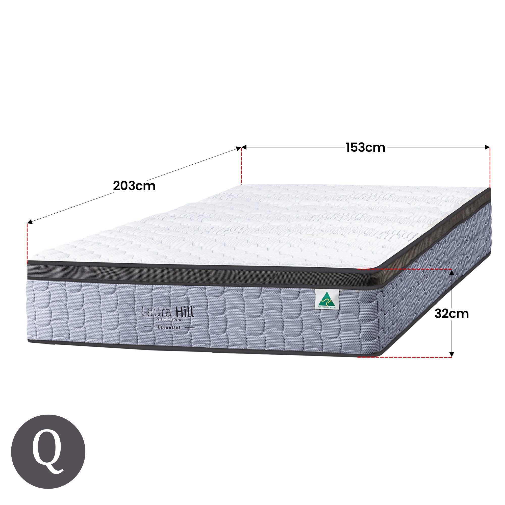 Laura Hill Essential Australian Made Queen Premium Mattress 3