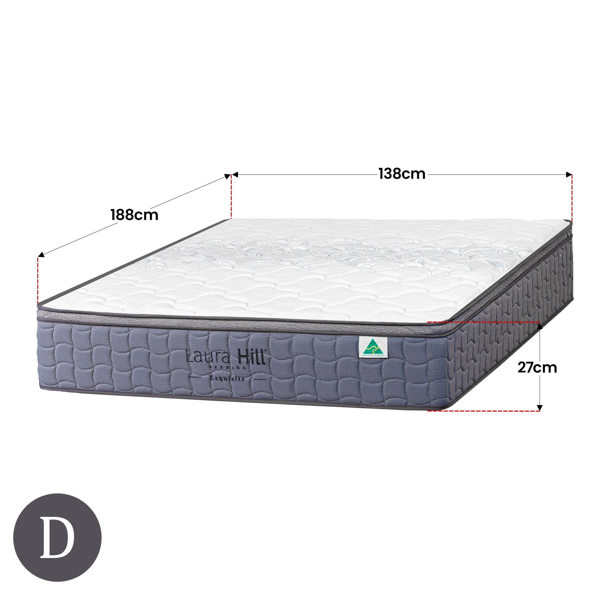 Laura Hill Exquisite Australian Made Double Premium Mattress 3