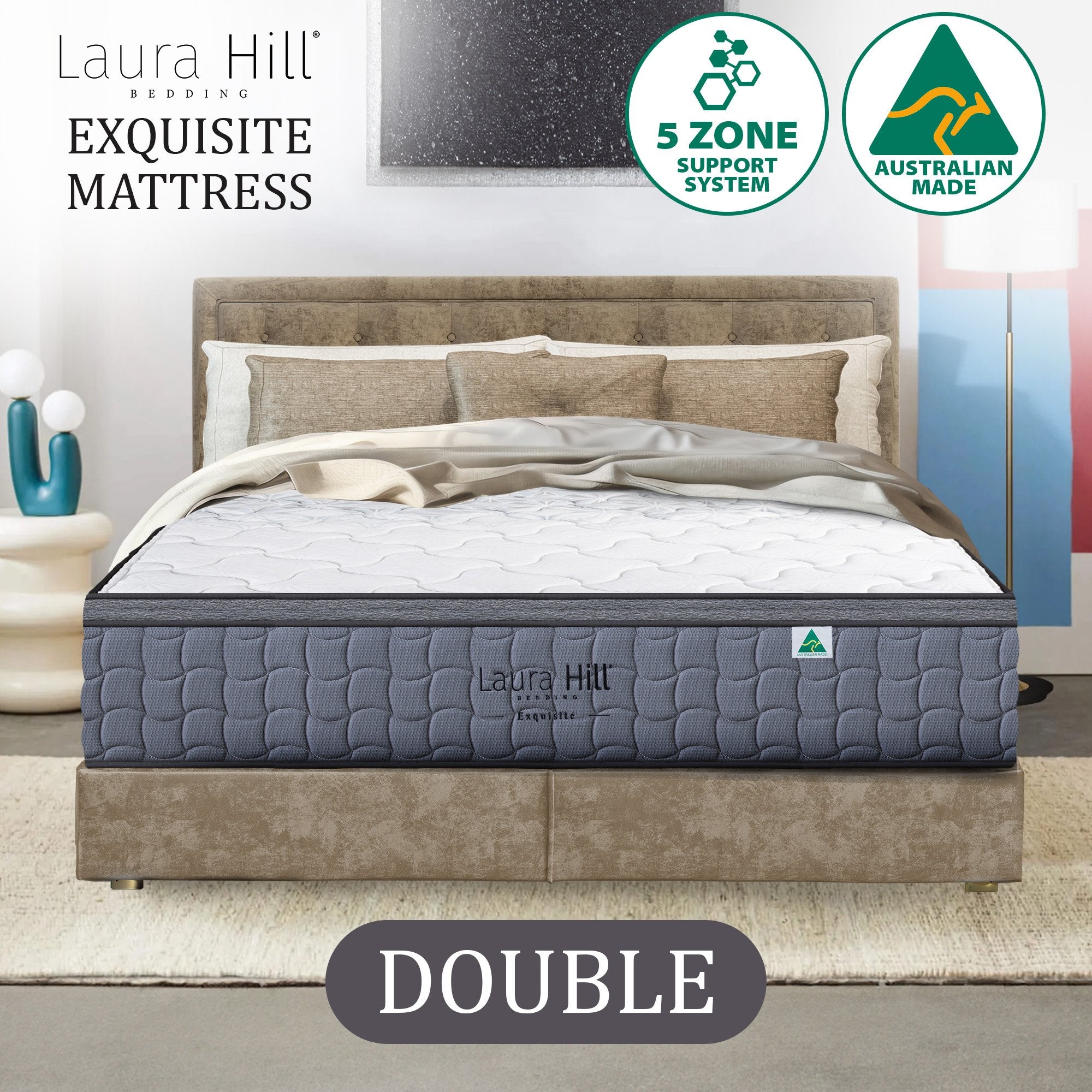 Laura Hill Exquisite Australian Made Double Premium Mattress 10