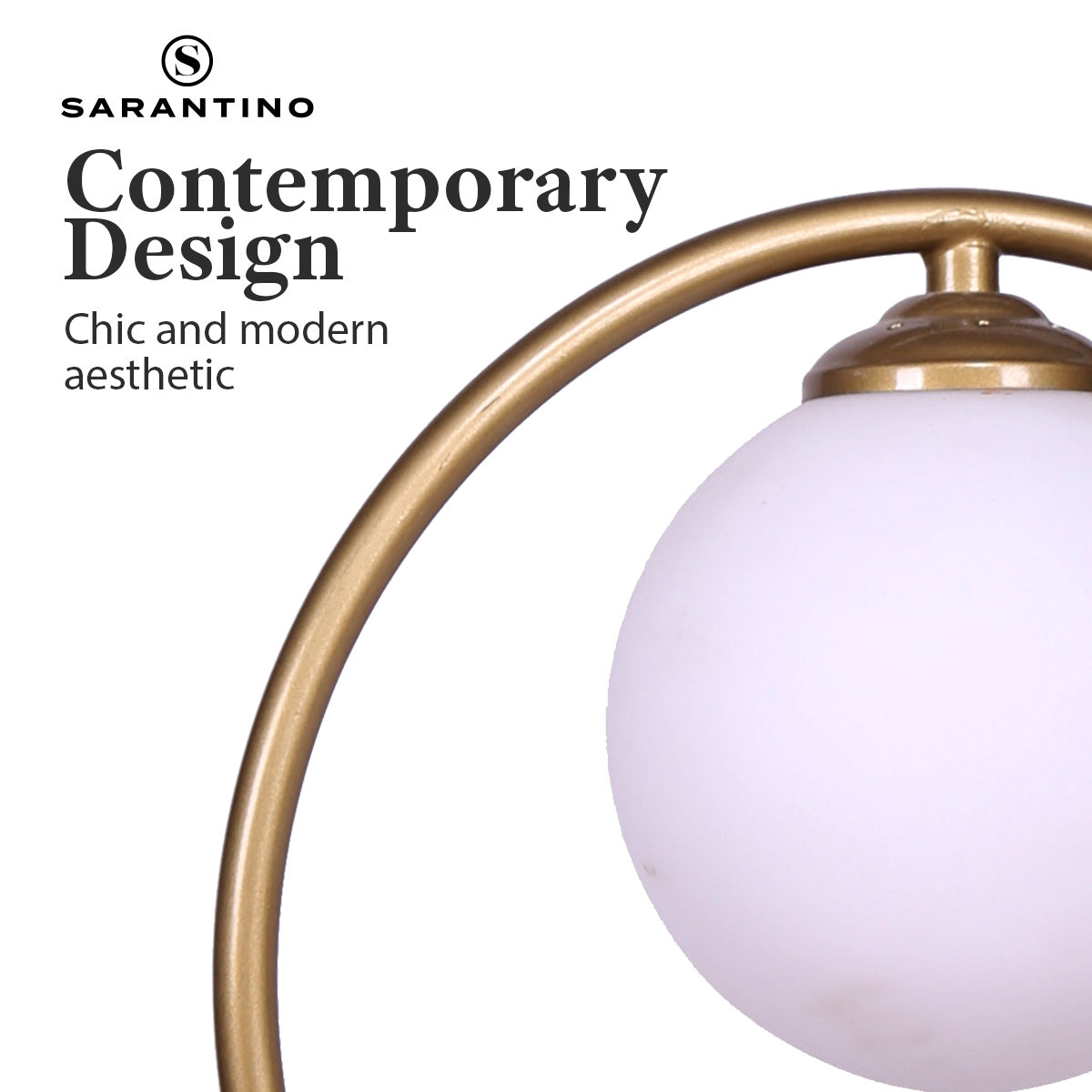 Sarantino Gold Metal Table Lamp 5