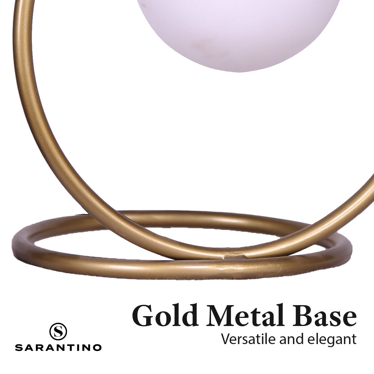 Sarantino Gold Metal Table Lamp 8