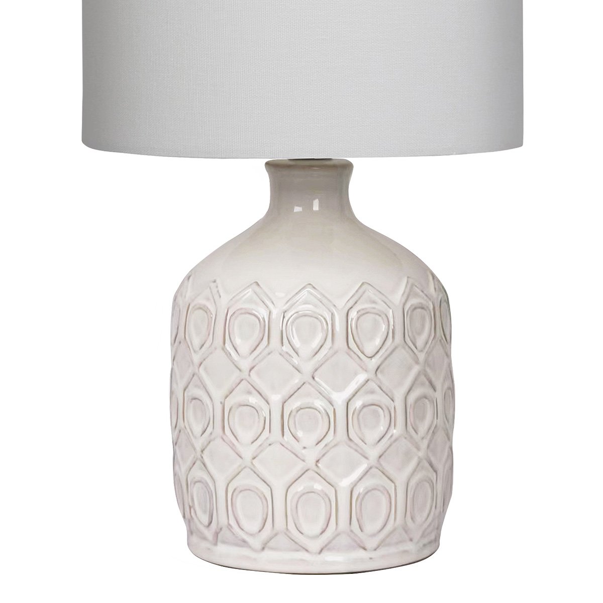 Sarantino Ceramic Table Lamp In Cream 4
