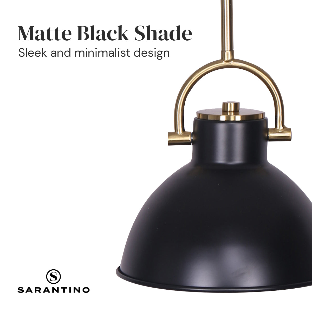 Sarantino Black and Gold Pendant Light 5