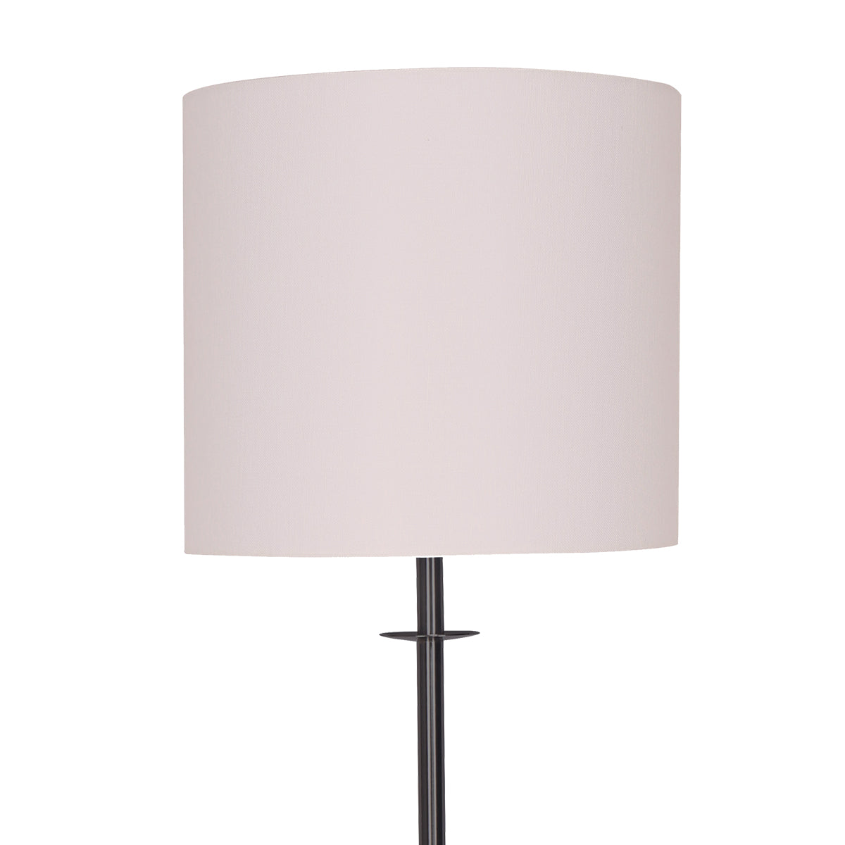 Sarantino Concrete & Metal Table Lamp with Ghost-White Linen Drum Shade 9