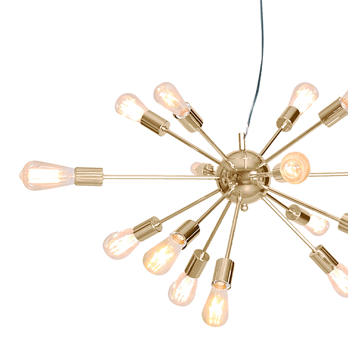Sarantino 15-Light Sputnik Chandelier in Brass Finish 7
