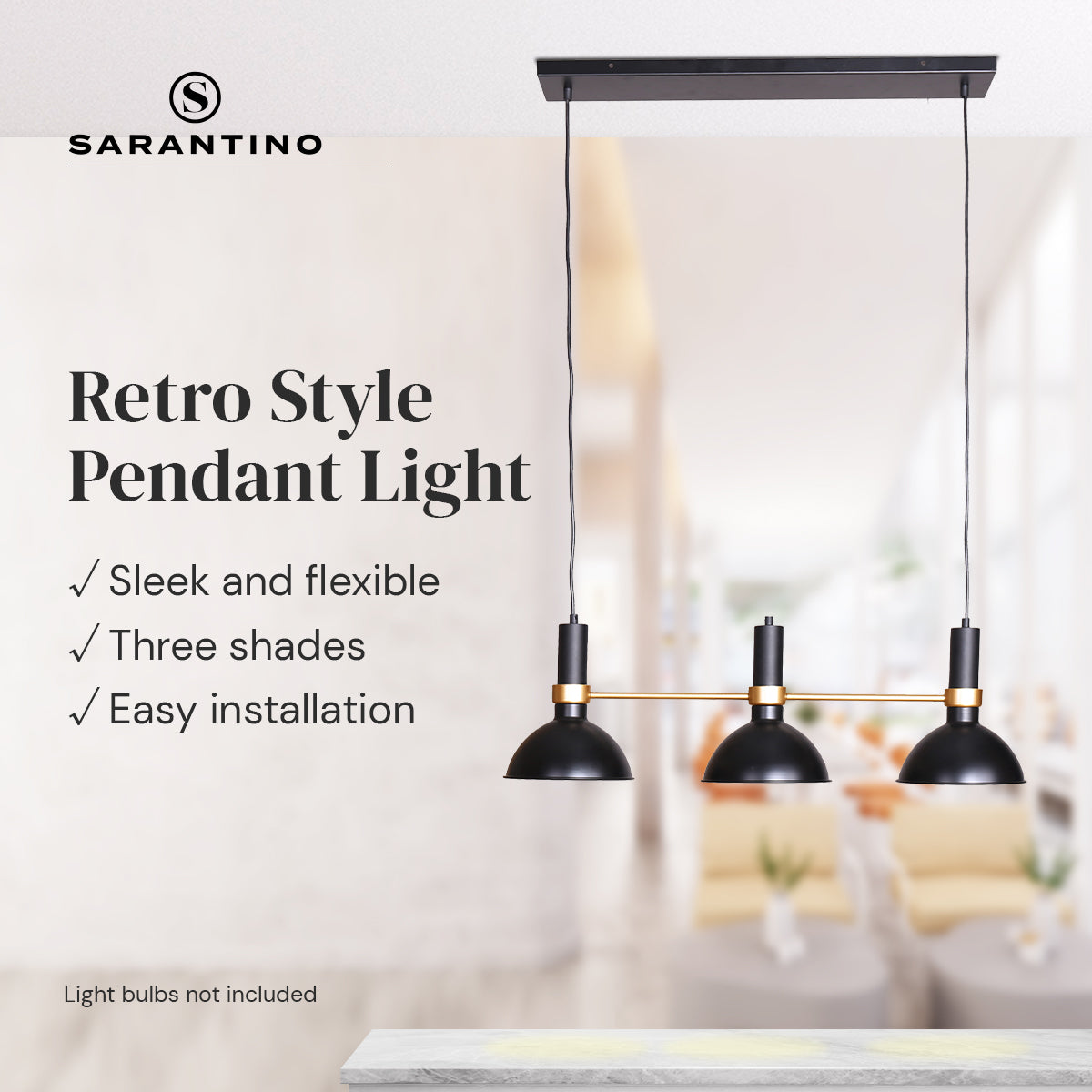 Sarantino 3-Light Hanging Pendant Lamp 7