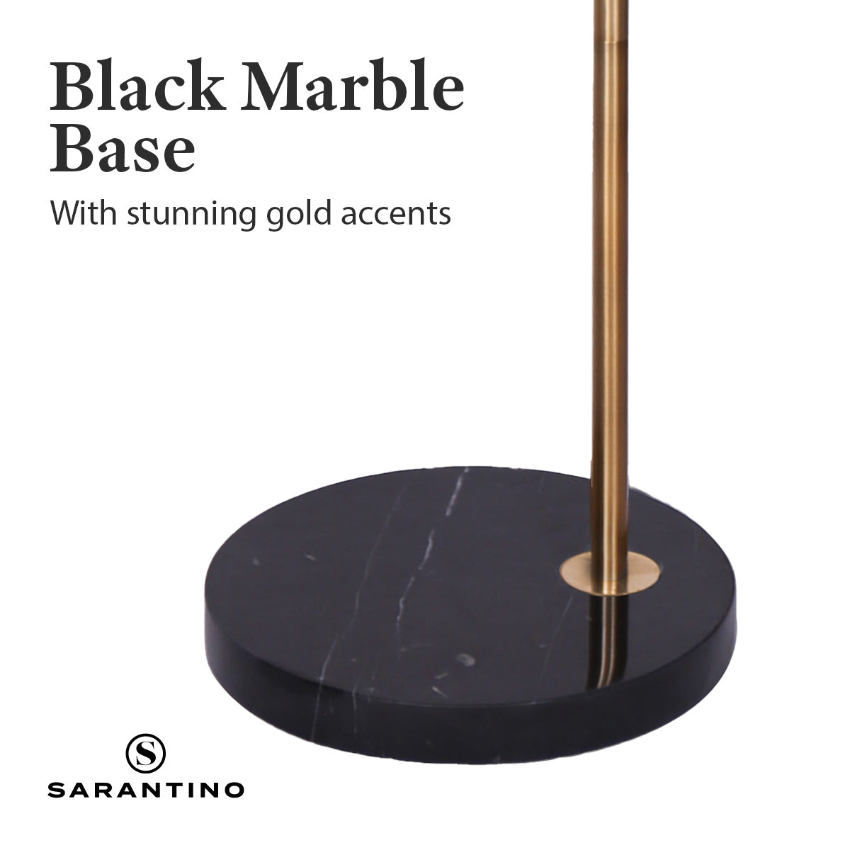 Sarantino Metal Floor Lamp With Opal Glass Shade 8