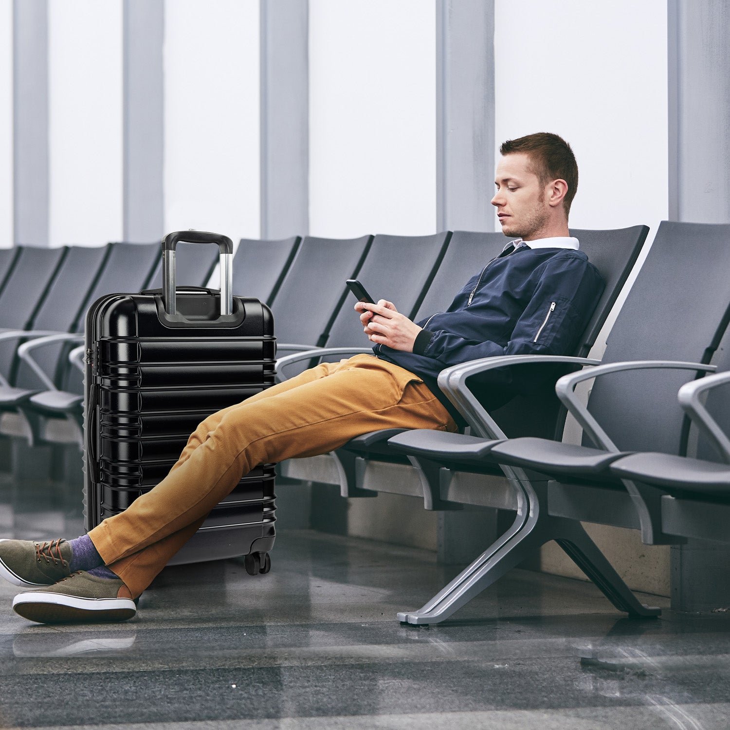 Olympus Noctis Suitcase 24in Hard Shell ABS+PC - Stygian Black 12