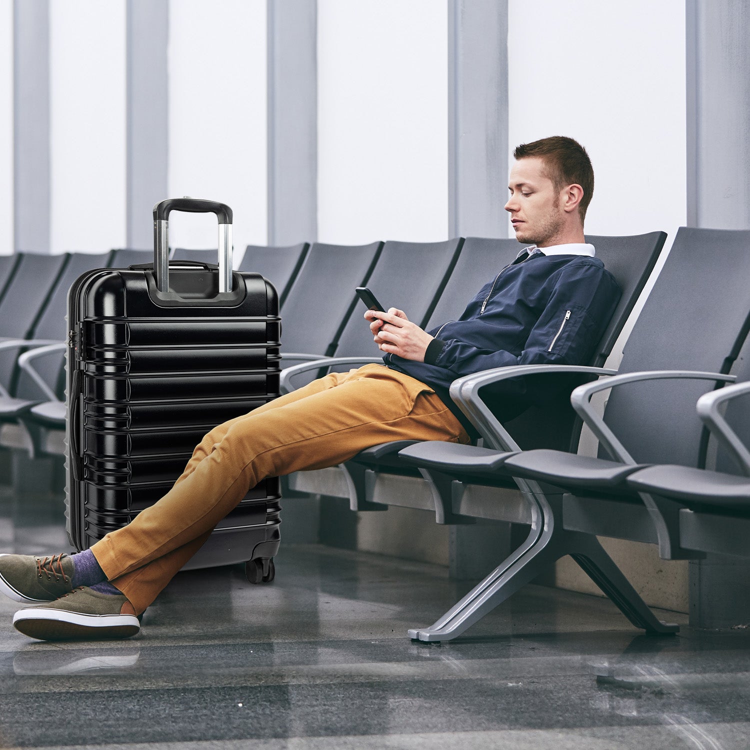 Olympus Noctis Suitcase 28in Hard Shell ABS+PC - Stygian Black 12