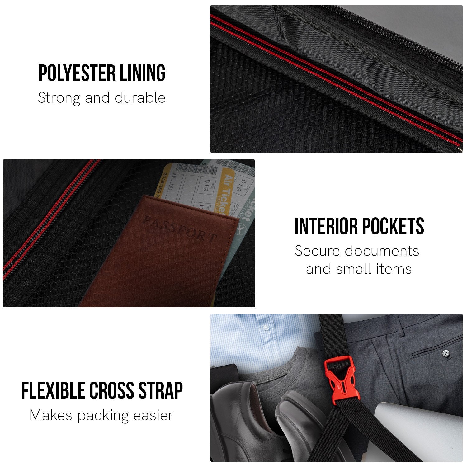 Olympus  Astra 24in Lightweight Hard Shell Suitcase - Obsidian Black 11