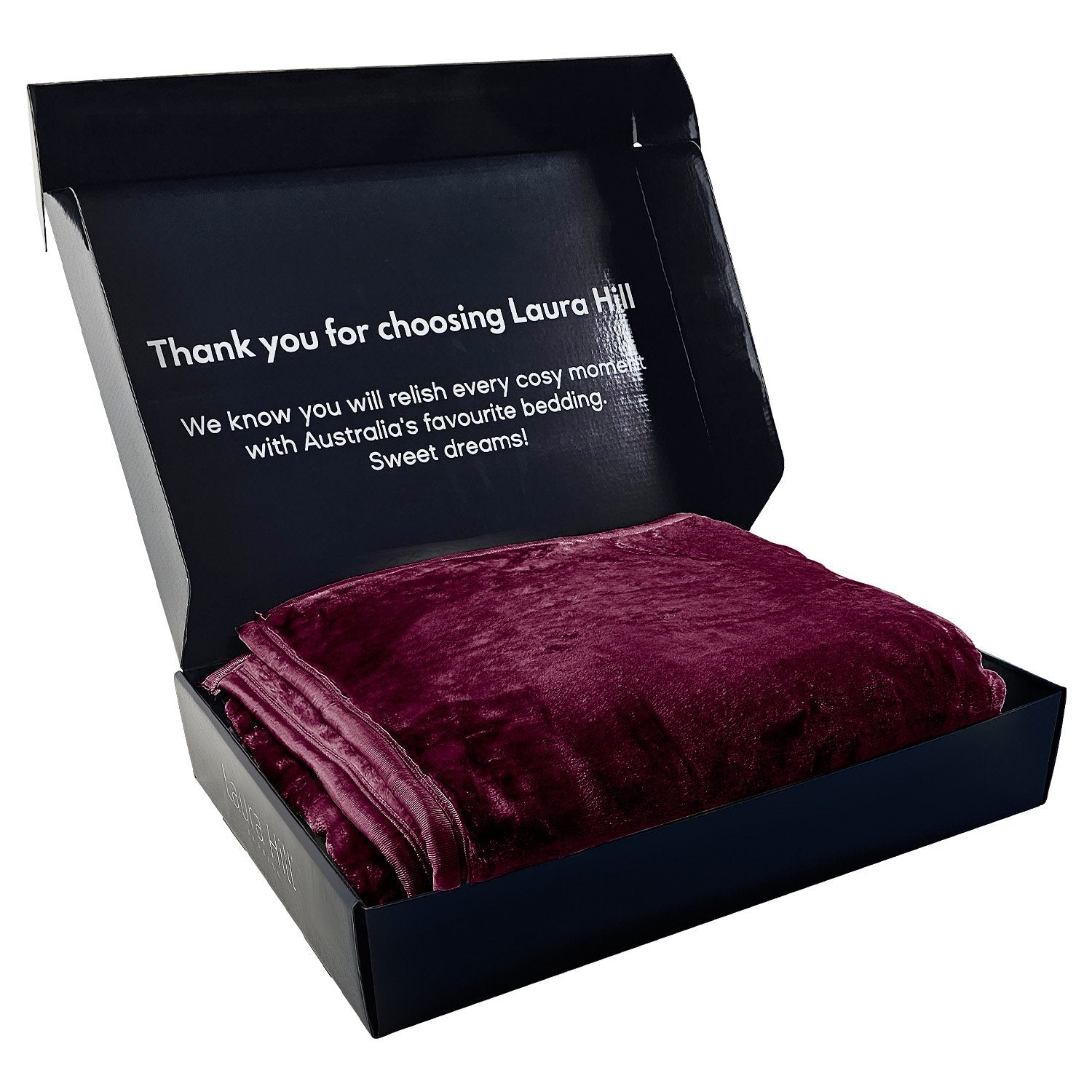 Laura Hill Double-sided Large 220 X 240cm Faux Mink Throw Rug Blanket 800-gsm Heavy - Purple 4