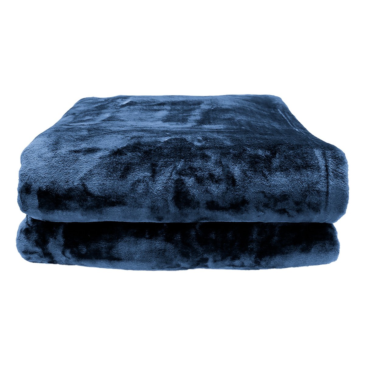 Laura Hill 800-gsm Faux Mink Throw Rug Blanket Queen Size Double-sided Large 220 X 240cm Heavy - Blue 6