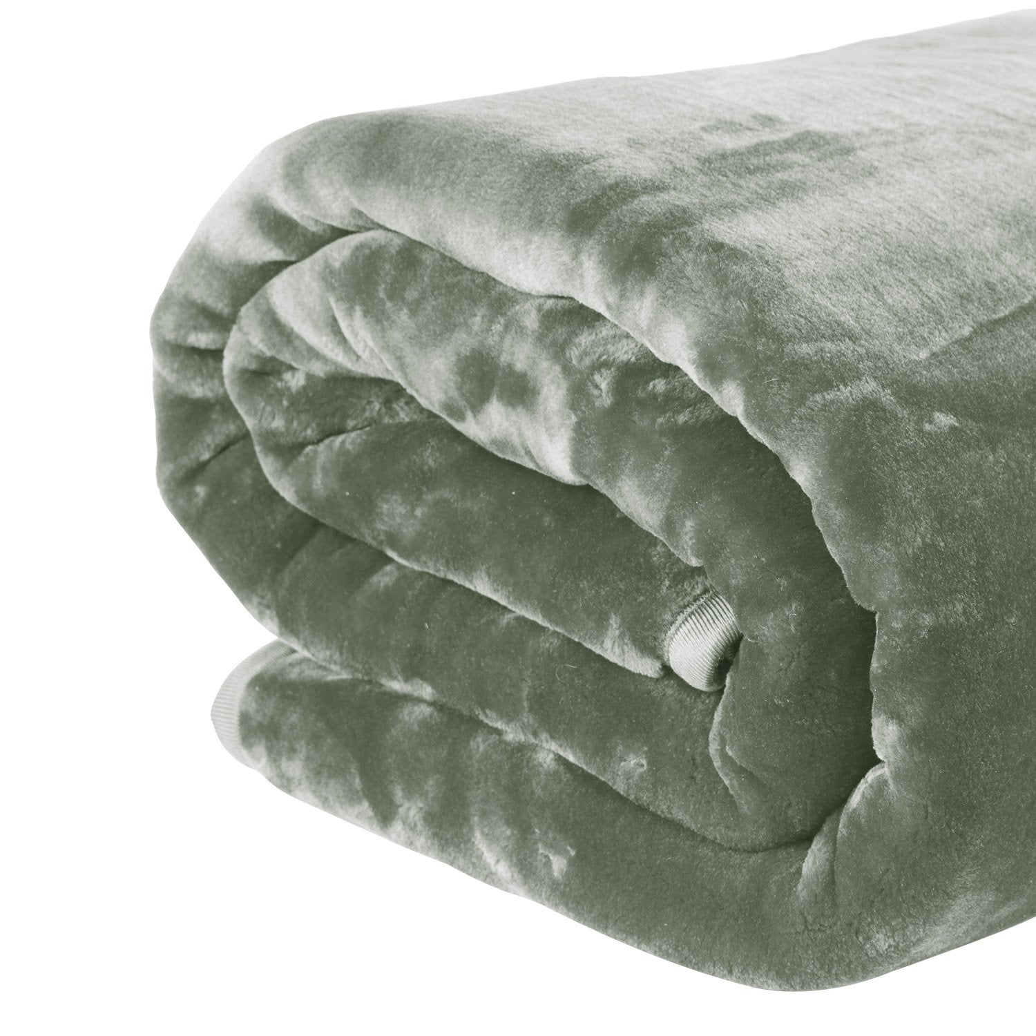 Laura Hill 800-GSM Mink Blanket Queen Size Double-Sided Soft Plush Bed Faux Throw Rug 220 X 240cm Heavy Sage 3
