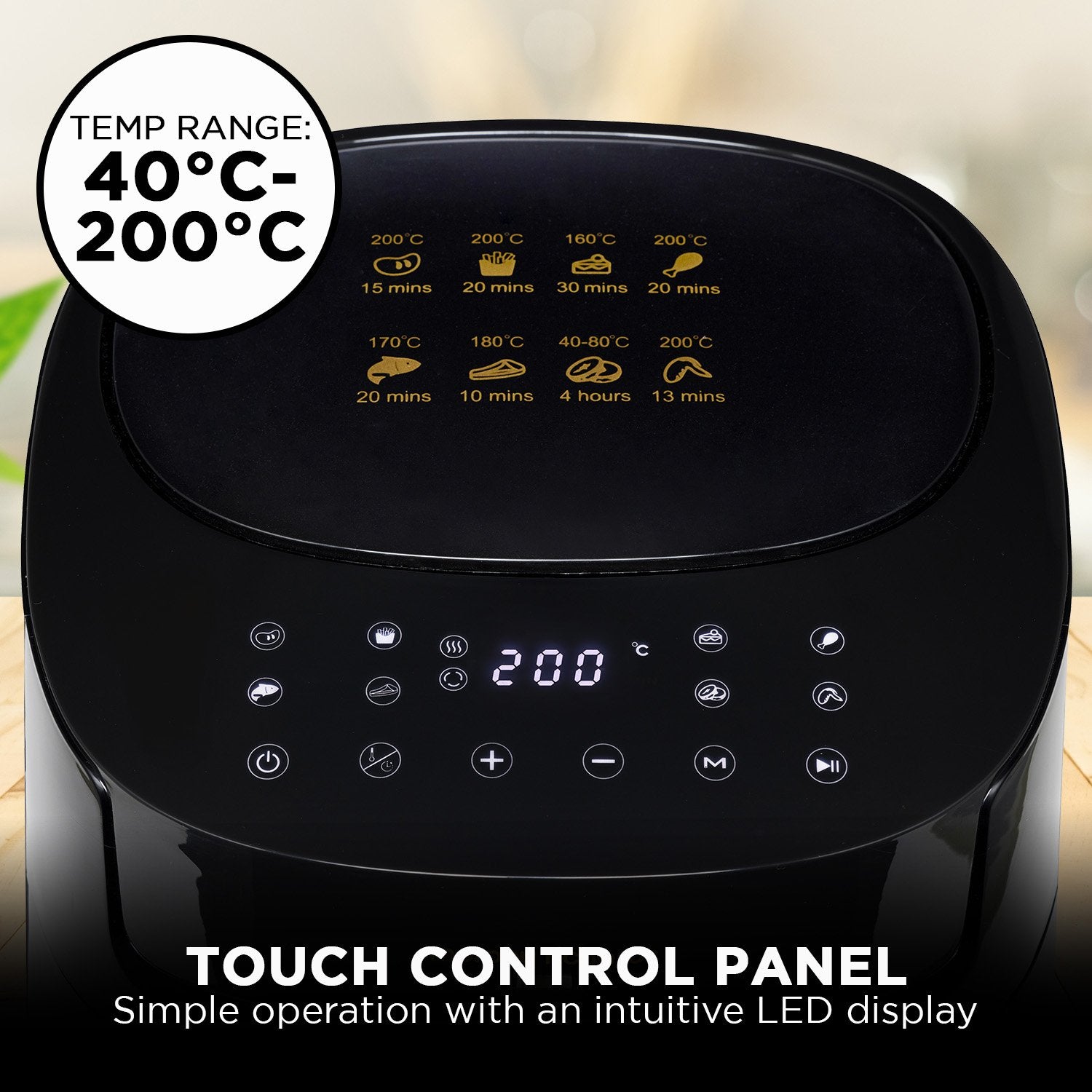 Morphy Richards 6.5L Digital Air Fryer MRAF72BK w/LED Touch Control Panel 8 Preset Cooking Programs Non Stick Drawer 9