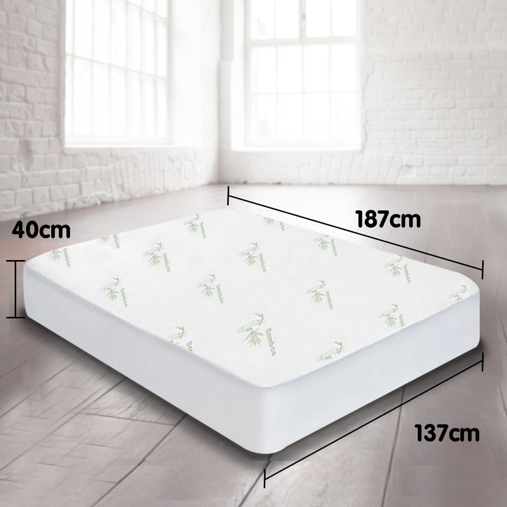 Laura Hill Bamboo Mattress Protector- Double 6