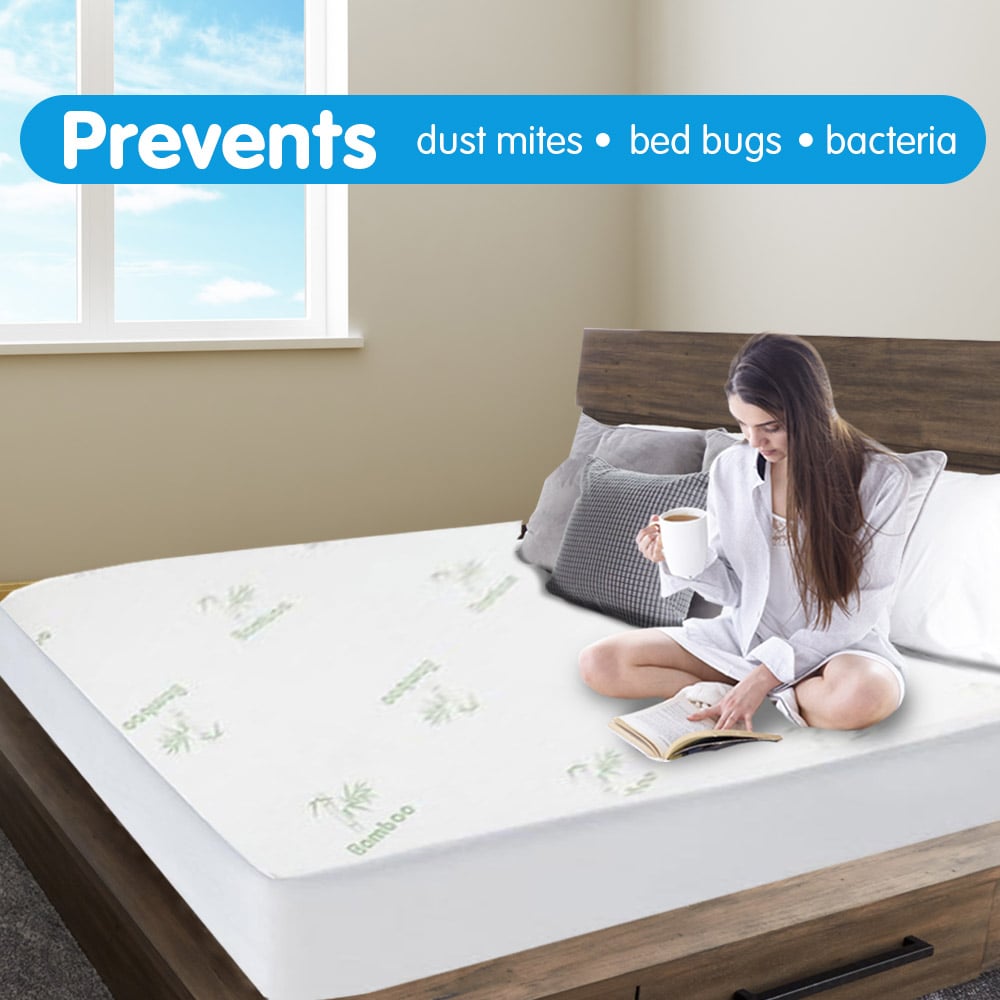 Laura Hill Bamboo Mattress Protector- Double 11
