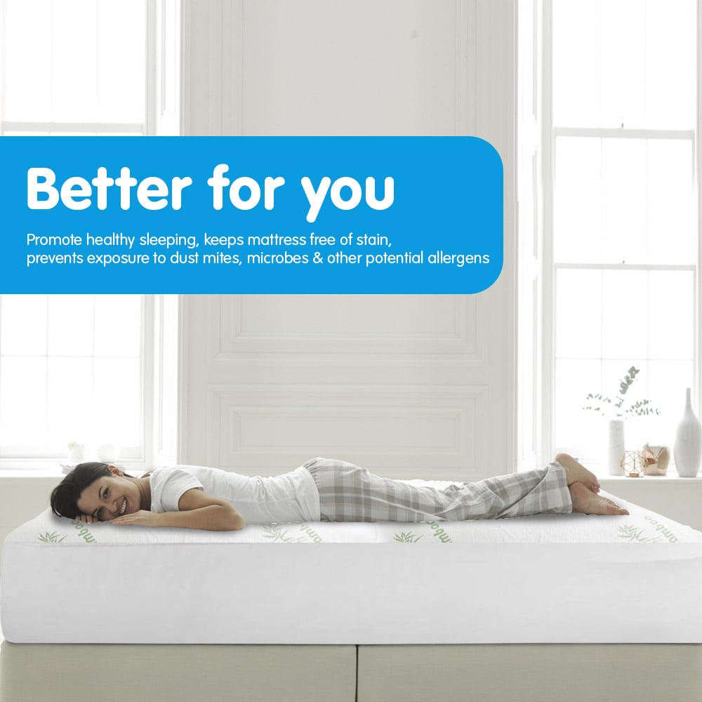 Laura Hill Bamboo Mattress Protector-queen 12