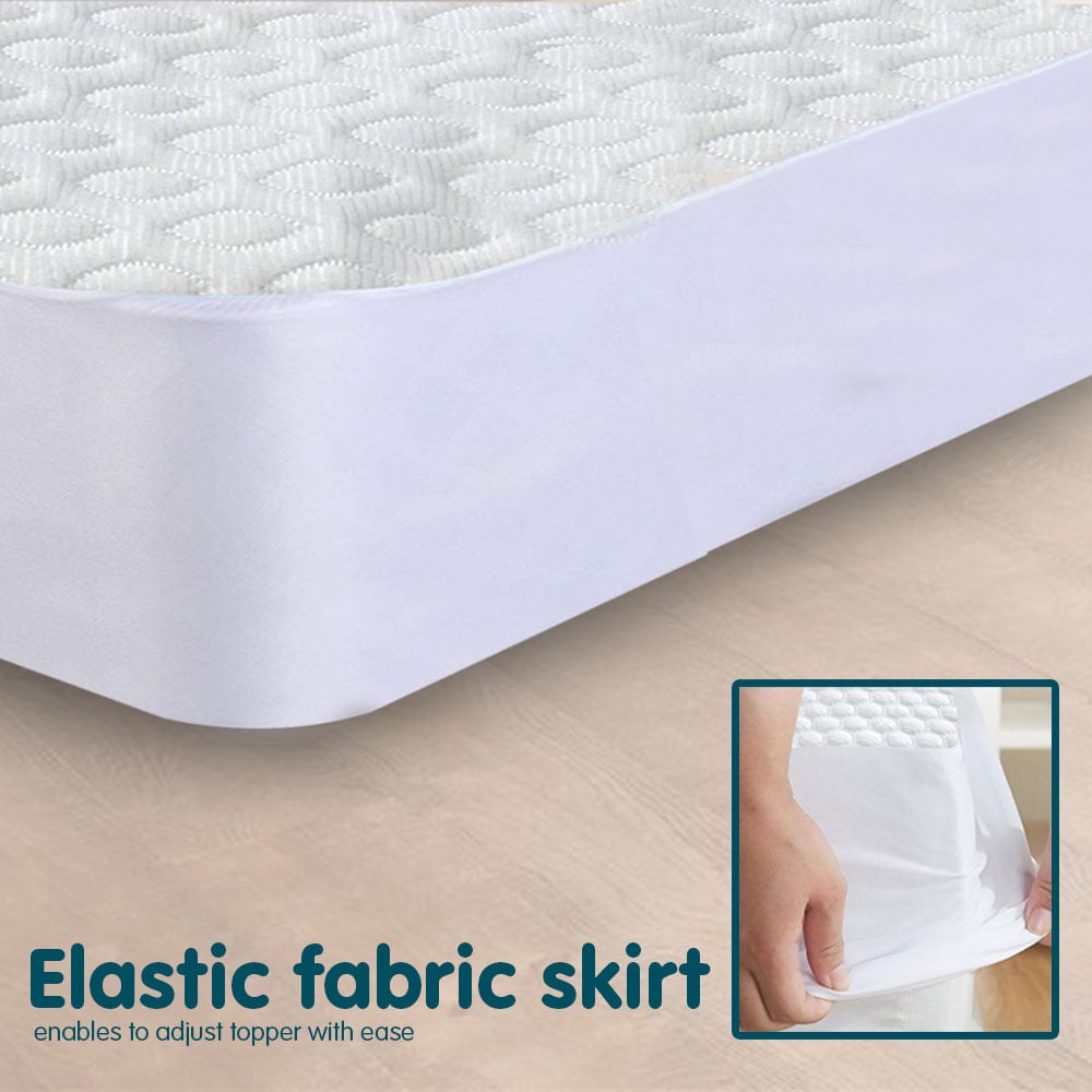 Laura Hill Luxury Cool Max Comfortable Fully Fitted Bed Mattress Protector Queen 3