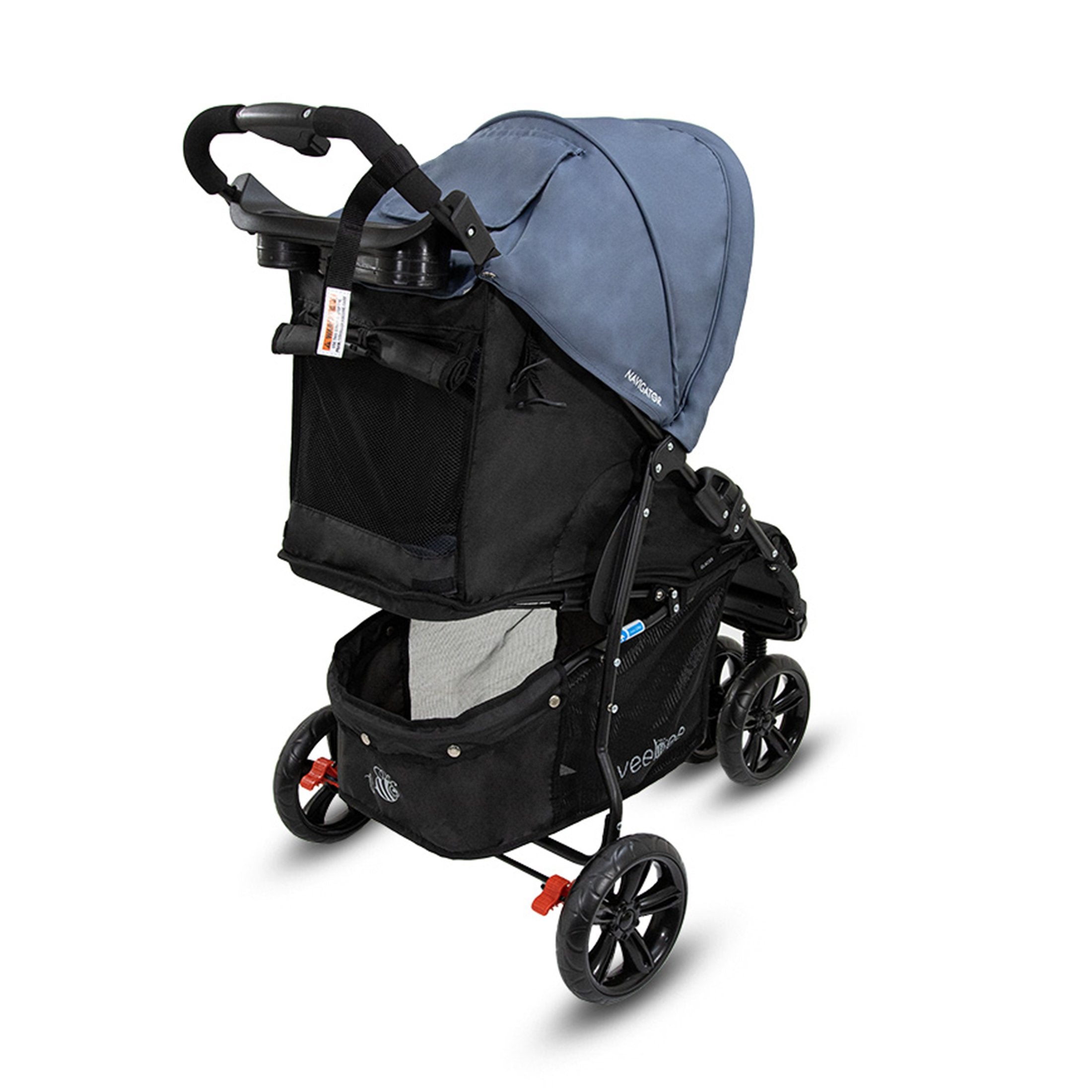Veebee Navigator Stroller 3-wheel Pram For Newborns To Toddlers - Glacier 5