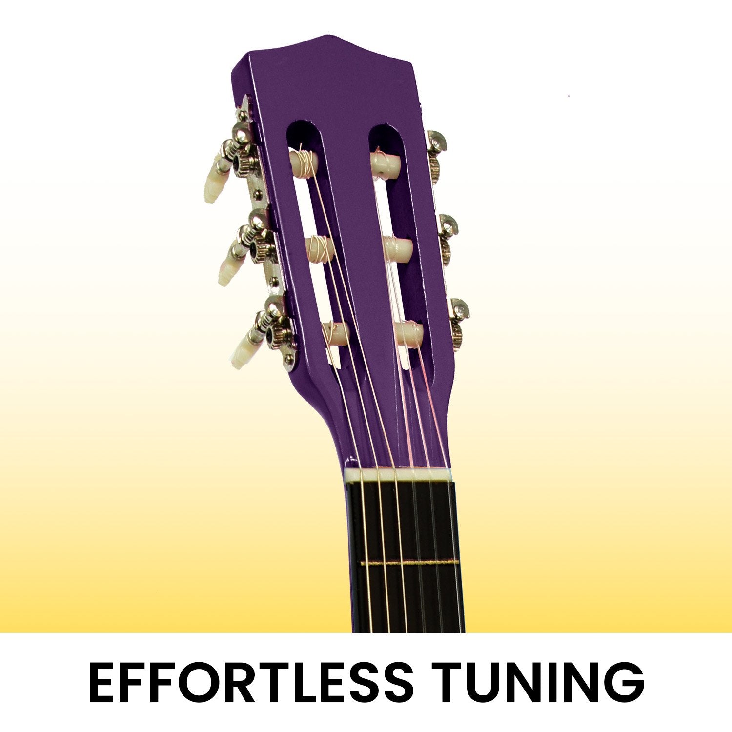 Karrera 34in Acoustic Children no cut Guitar - Purple 4