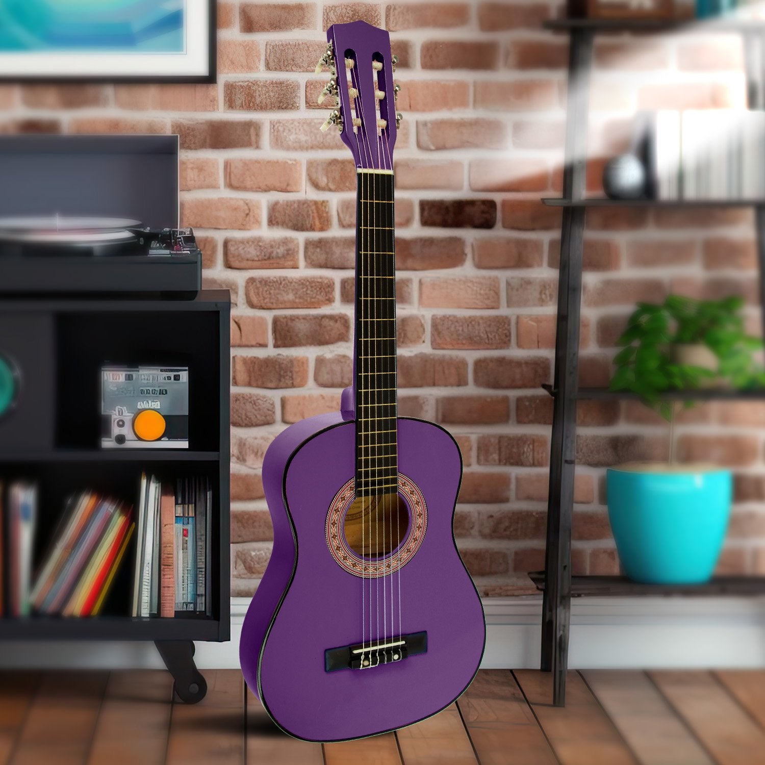 Karrera 34in Acoustic Children no cut Guitar - Purple 6