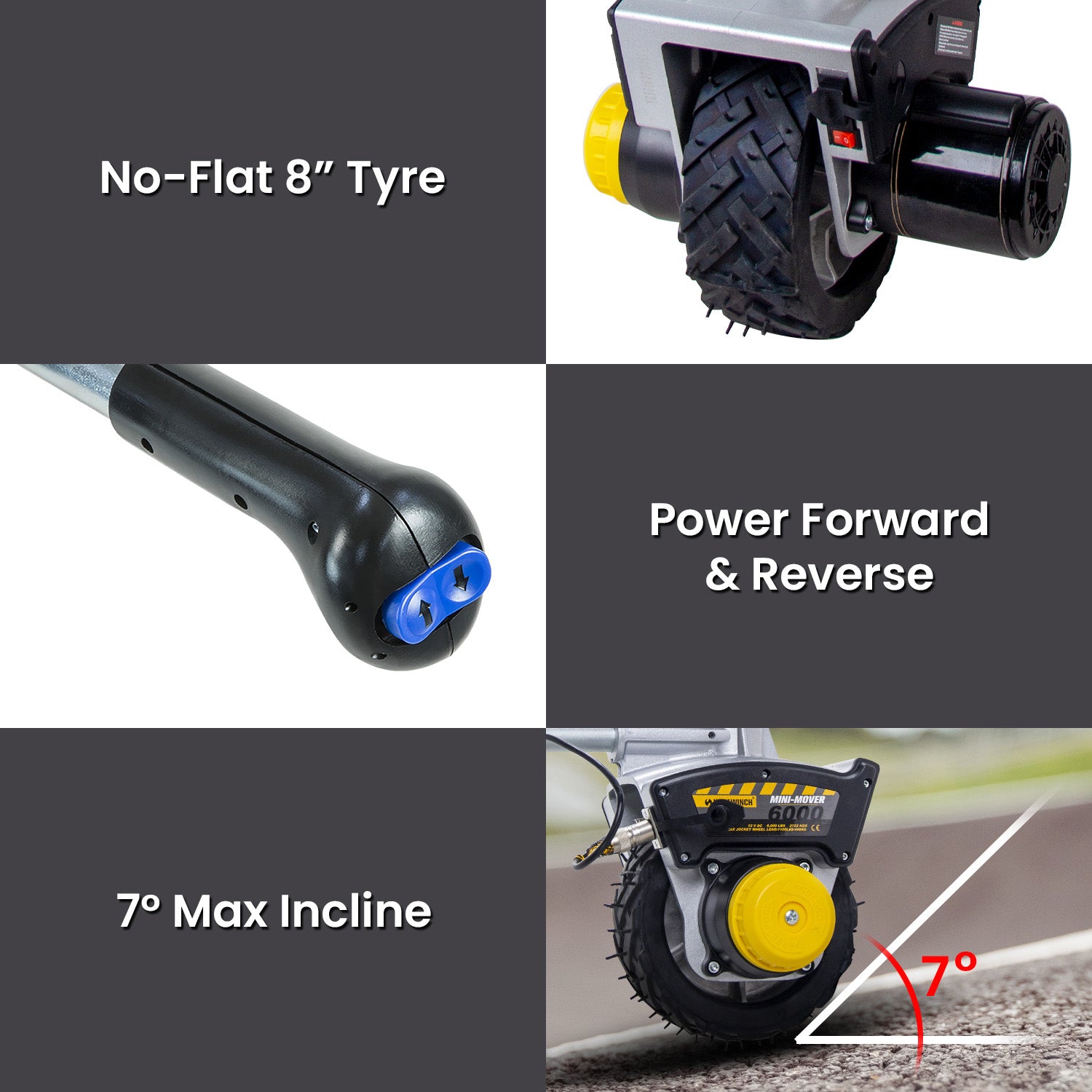Mini Mover 12v 550w Gen3 Electric Motorised Jockey Wheel 8