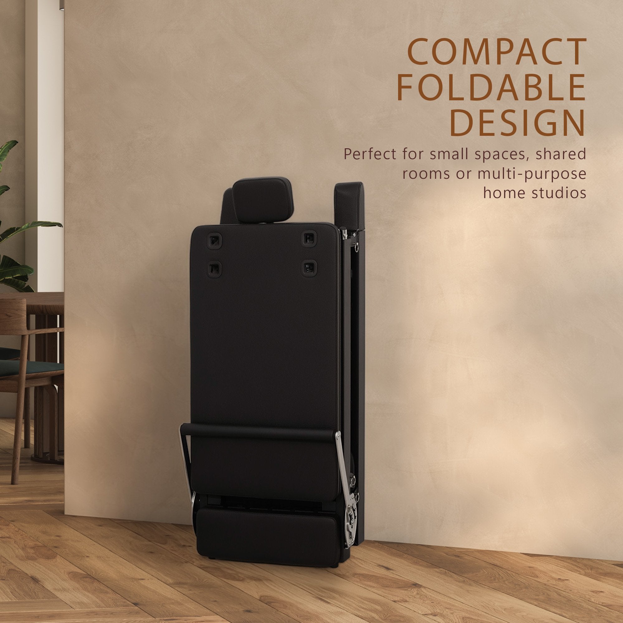 Powertrain Aria Steel Foldable Pilates Board Reformer Multifunctional Core Exercise Set Ab Trainer With Platform Extender Sitting Box Jumpboard And Footbar For Indoor Outdoor Full Body Fitness Home 4