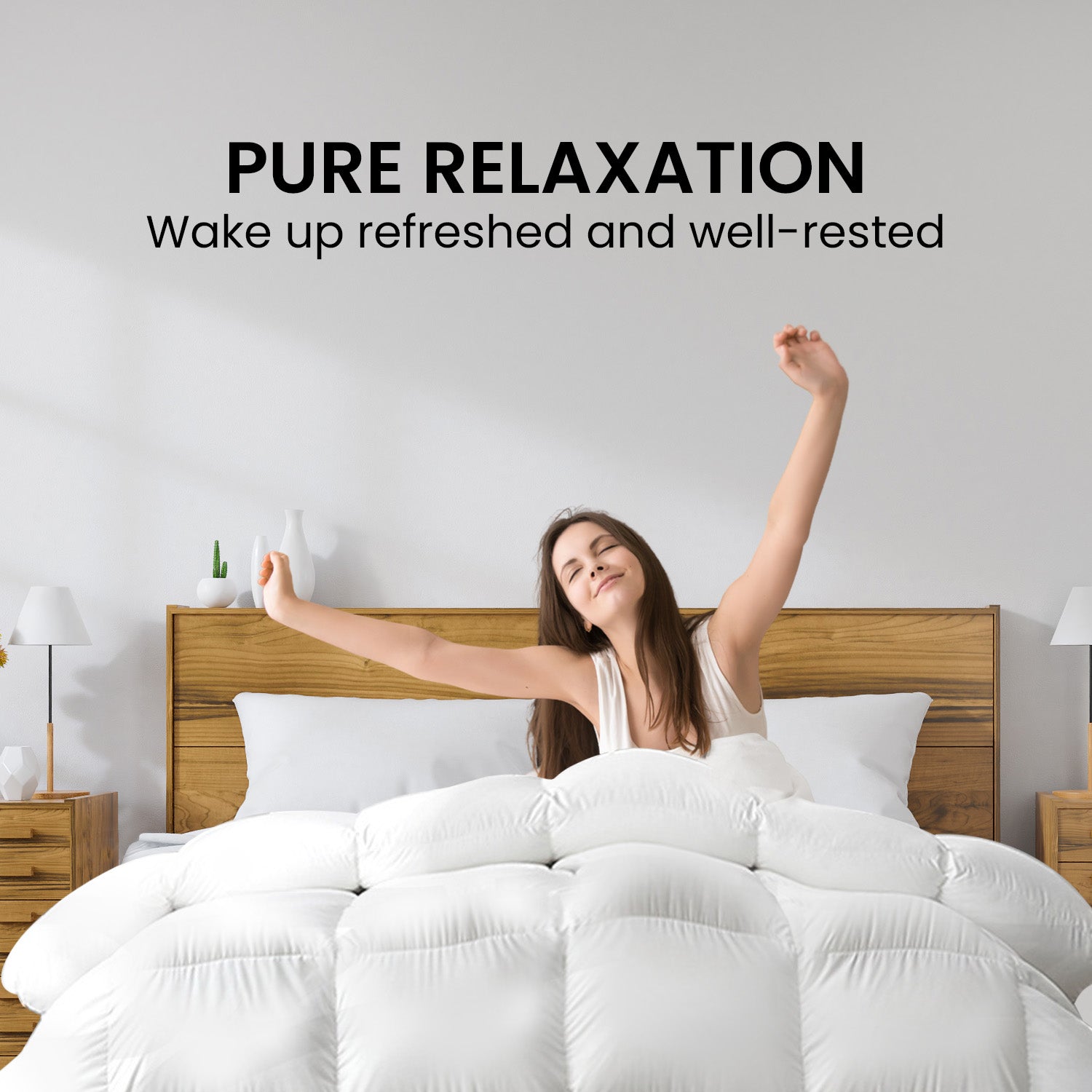 Laura Hill 500GSM Duck Down Feather Quilt Comforter Doona - Queen 7