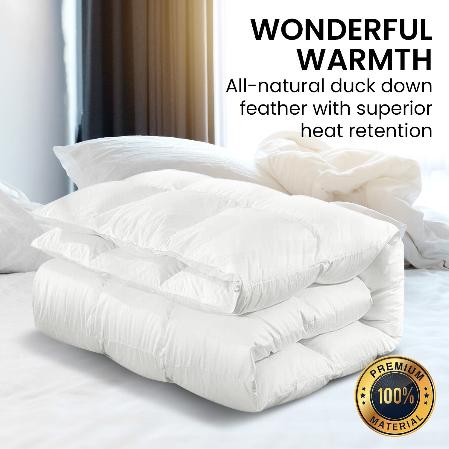 Laura Hill 500GSM Duck Down Feather Quilt Comforter Doona - Queen 8