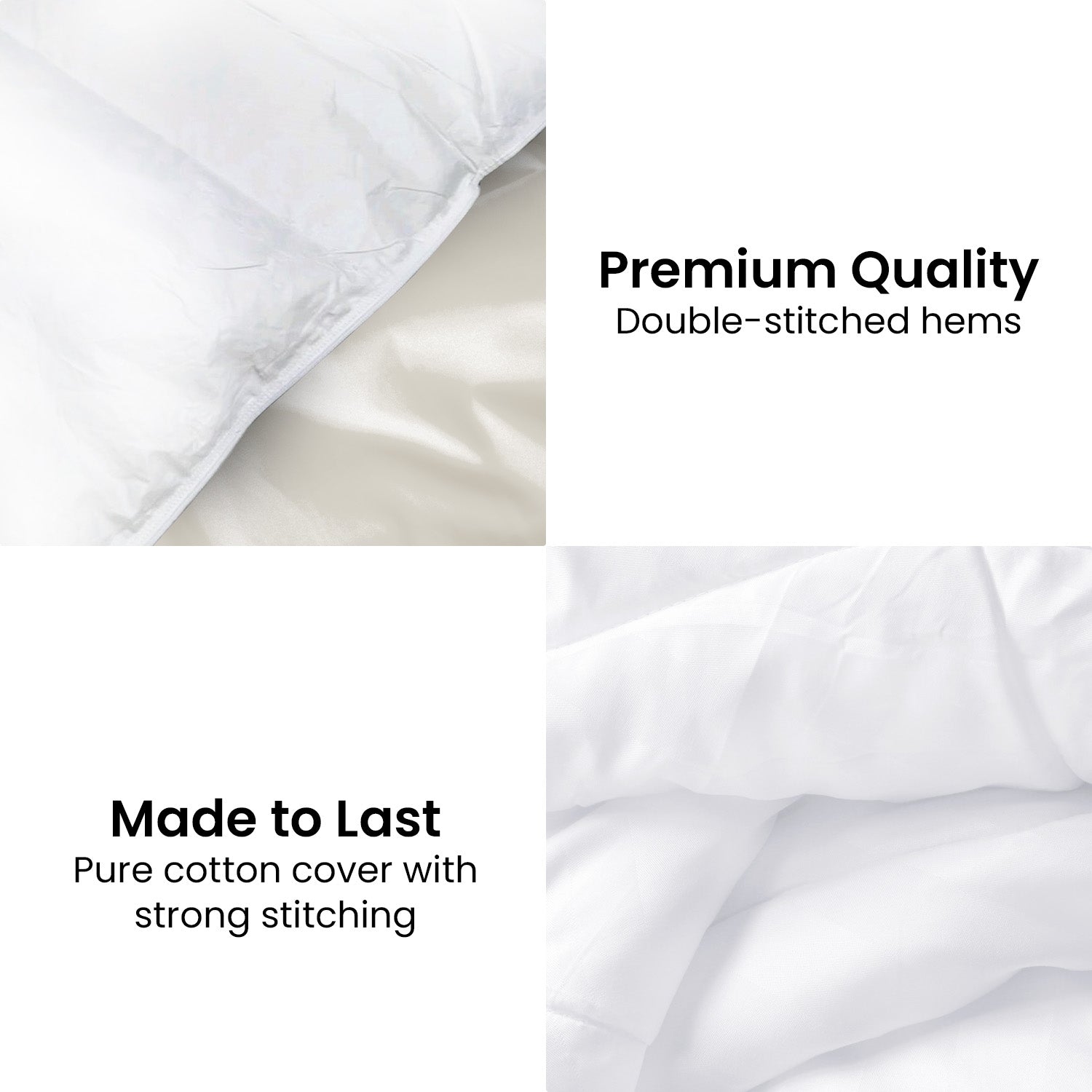 Laura Hill 500GSM Duck Down Feather Quilt Comforter Doona - Queen 12