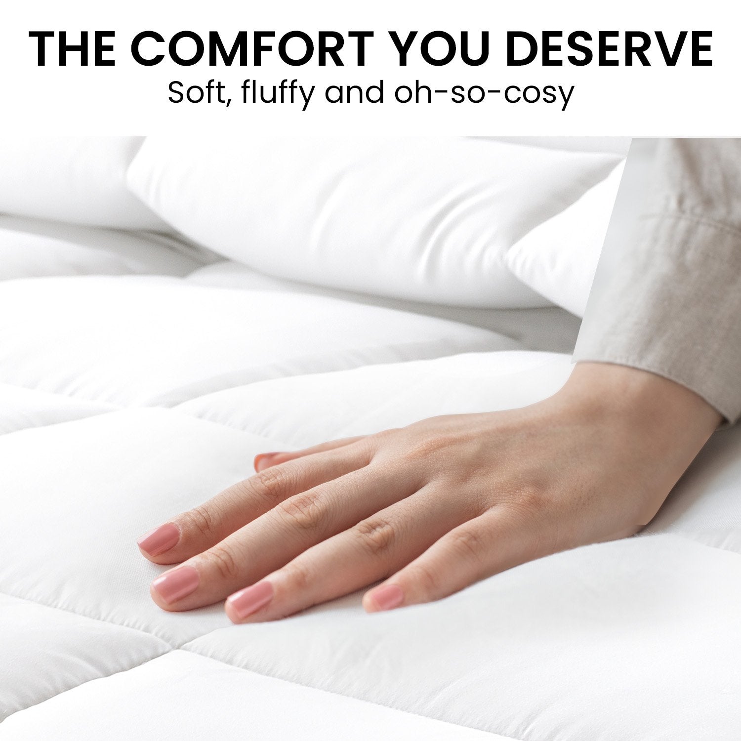 Laura Hill 500GSM Goose Down Feather Comforter Doona - Queen 9